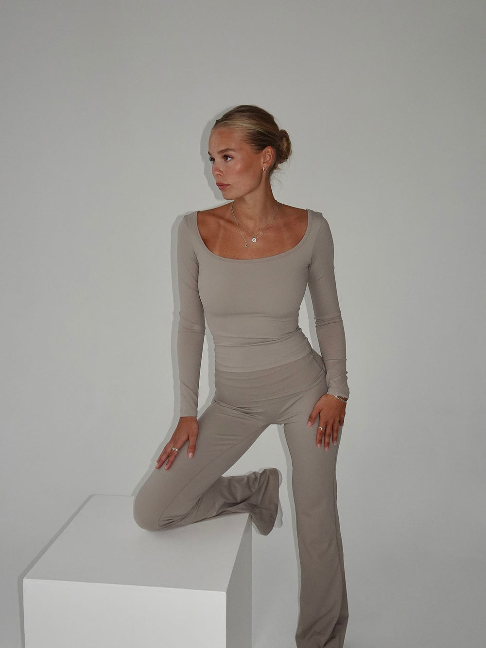 Clarity longsleeve blouse - Ash