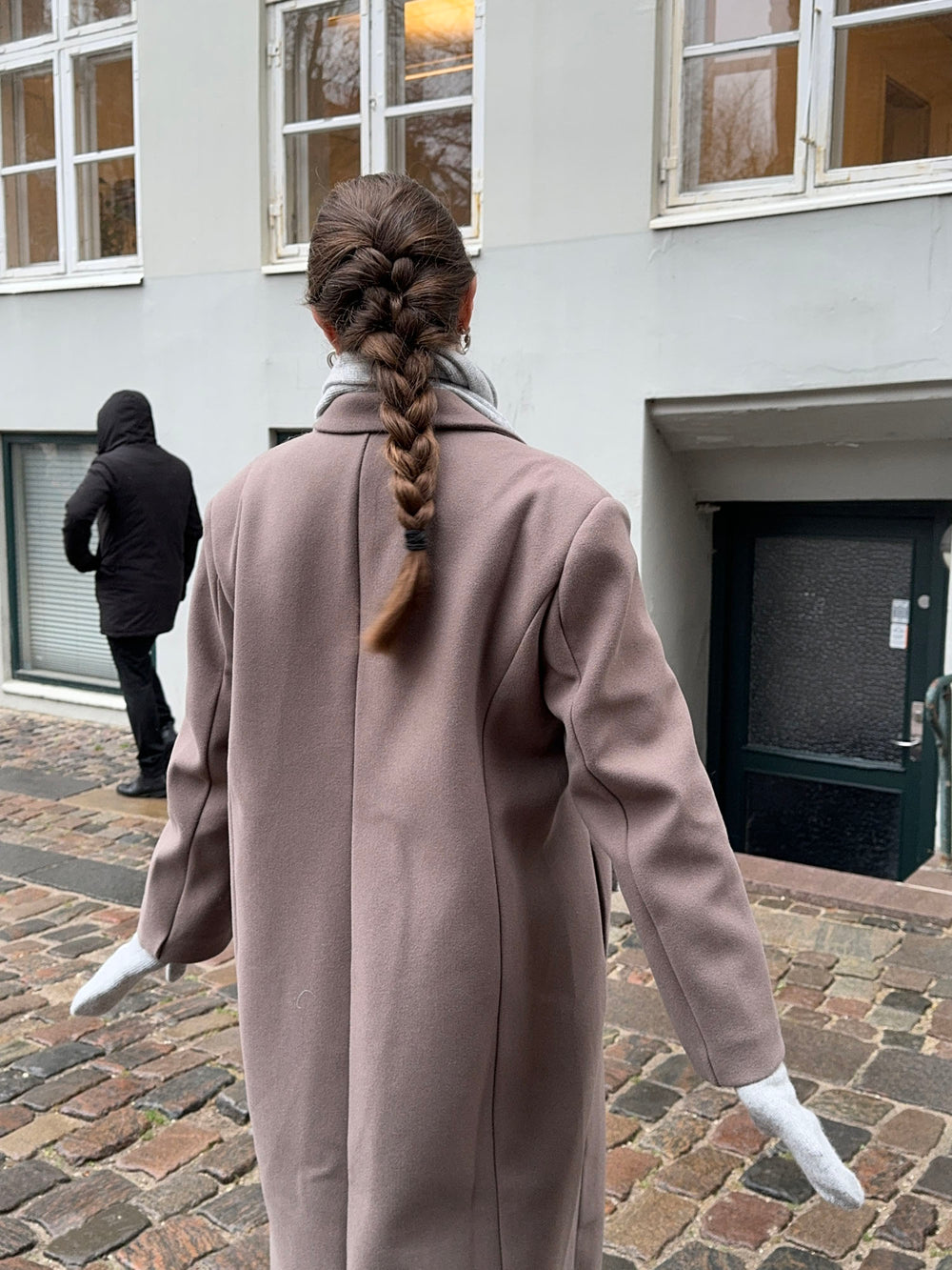 Kehlani luffer i strik - Lys grå