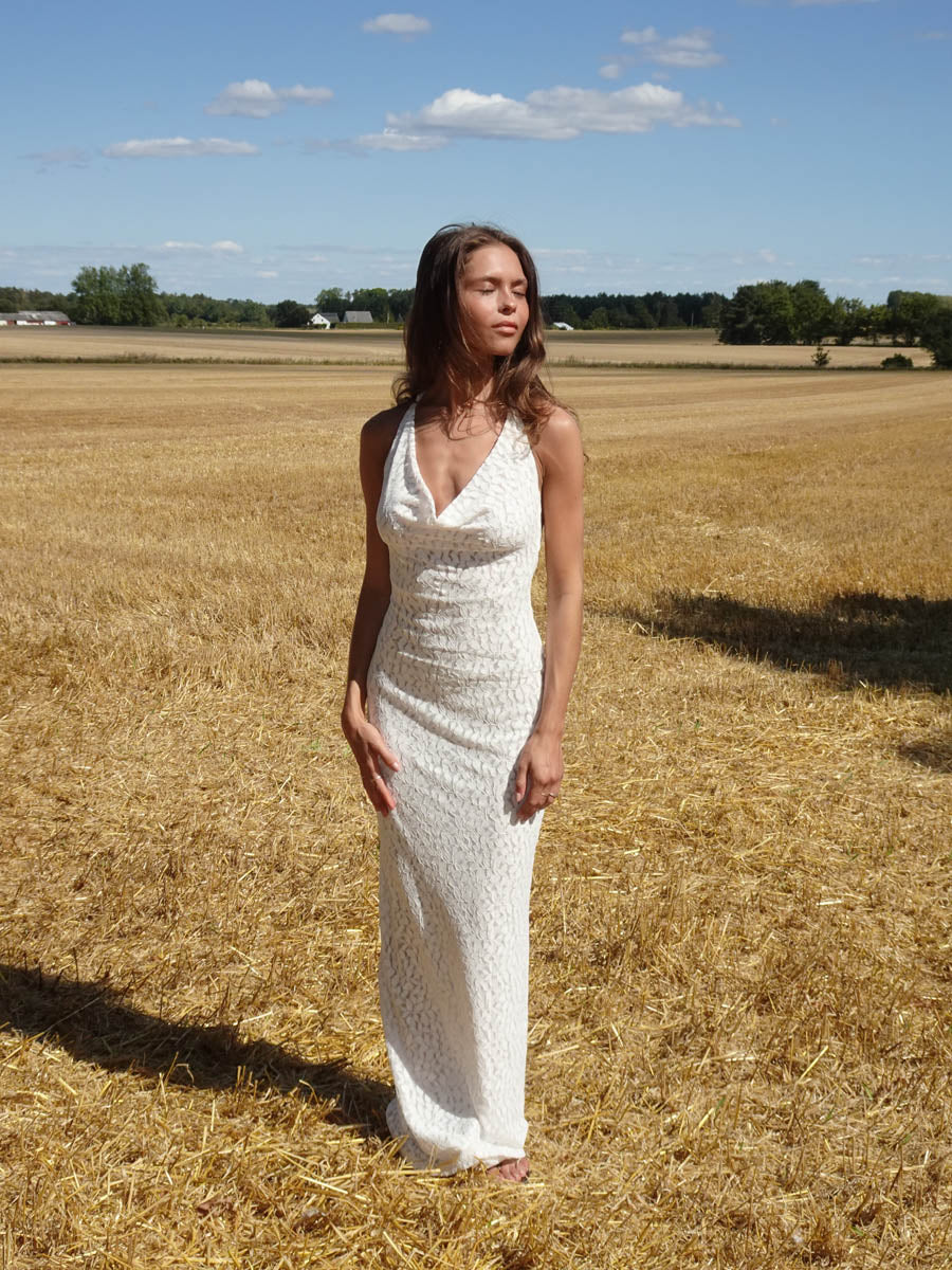 Sesia maxi blondekjole - Hvid