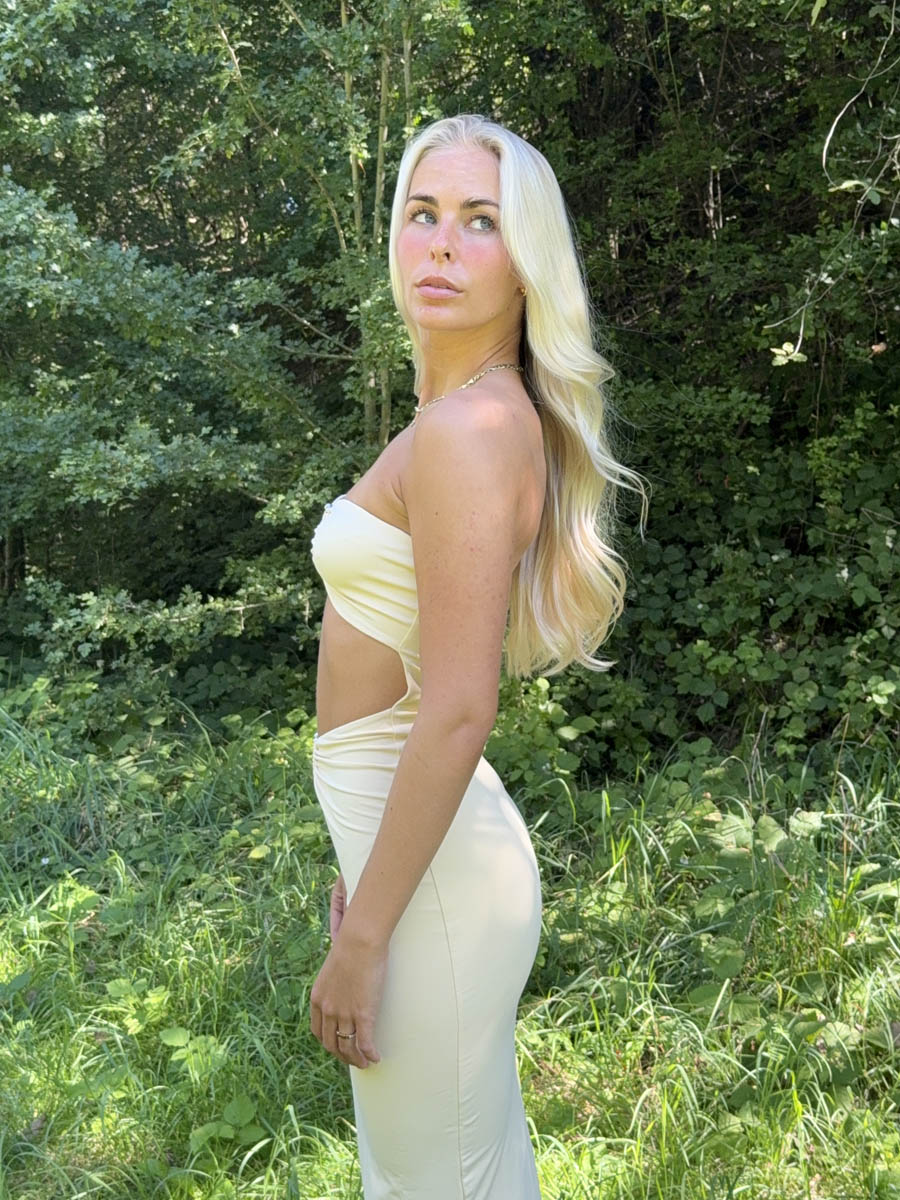 Ania maxikjole - Gul