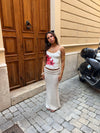 Sefina maxi strikket nederdel - Beige