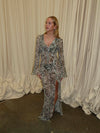 Amy kjole i zebraprint - Sort/hvid