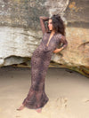 Colua kjole i leopard print - Brun