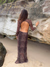 Colua kjole i leopard print - Brun