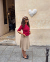 Gemma midinederdel - Beige