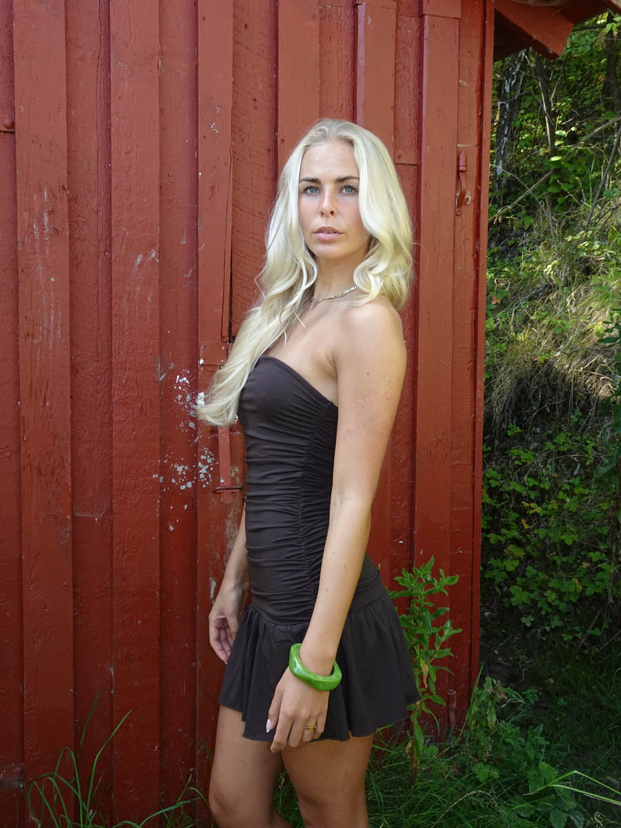 Lollie minikjole - Brun