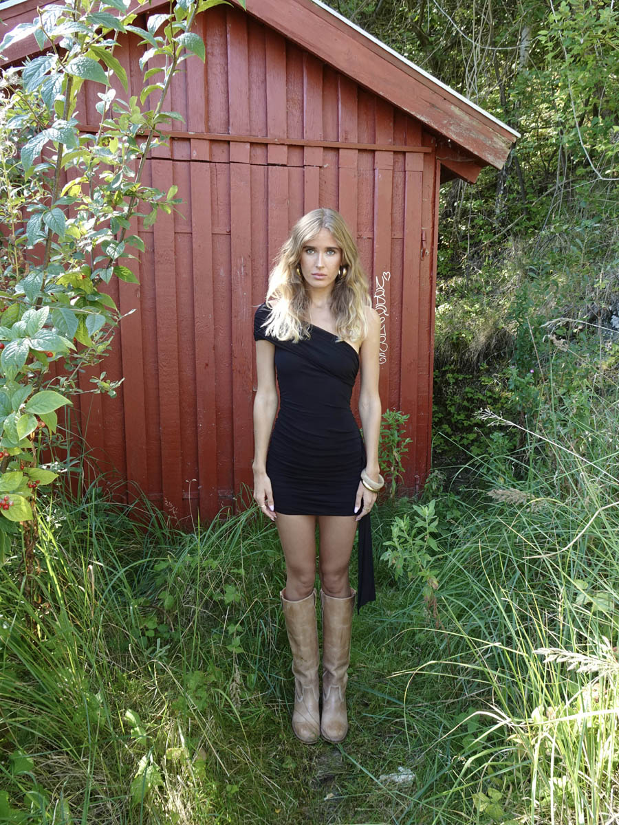 Tara minikjole - Sort