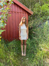 Kasy minikjole med pallietter - Beige