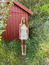 Kasy minikjole med pallietter - Beige