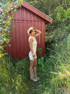 Kasy minikjole med pallietter - Beige