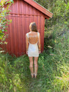 Kasy minikjole med pallietter - Beige