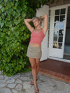 Viviane mininederdel - Beige