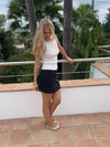 Belinda mininederdel - Sort