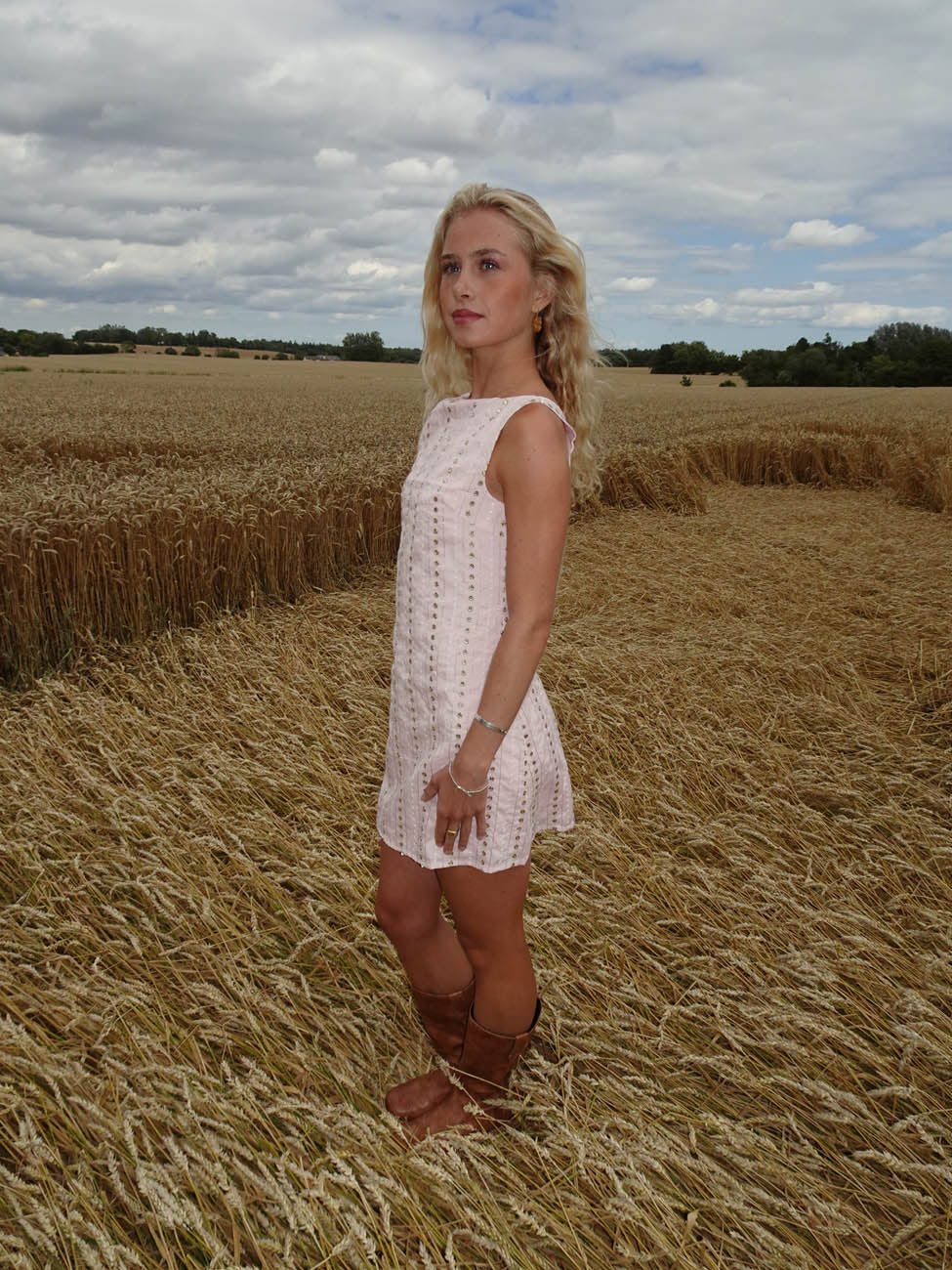Tassy minikjole - Lyserød