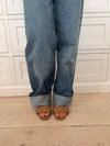 Yasmin mules med flet - Beige