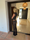 Marisol nederdel i blonde - Sort