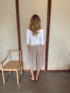 Mandy nederdel med tern - Beige
