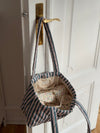 Honey net med striber - Beige/grøn