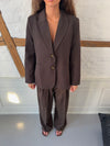 Sonija oversized blazer - Brun