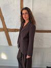 Sonija oversized blazer - Brun