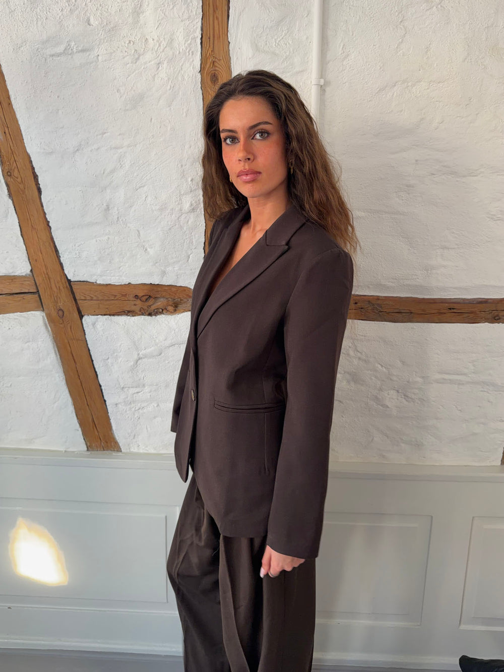 Sonija oversized blazer - Brun
