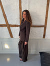 Sonija oversized blazer - Brun