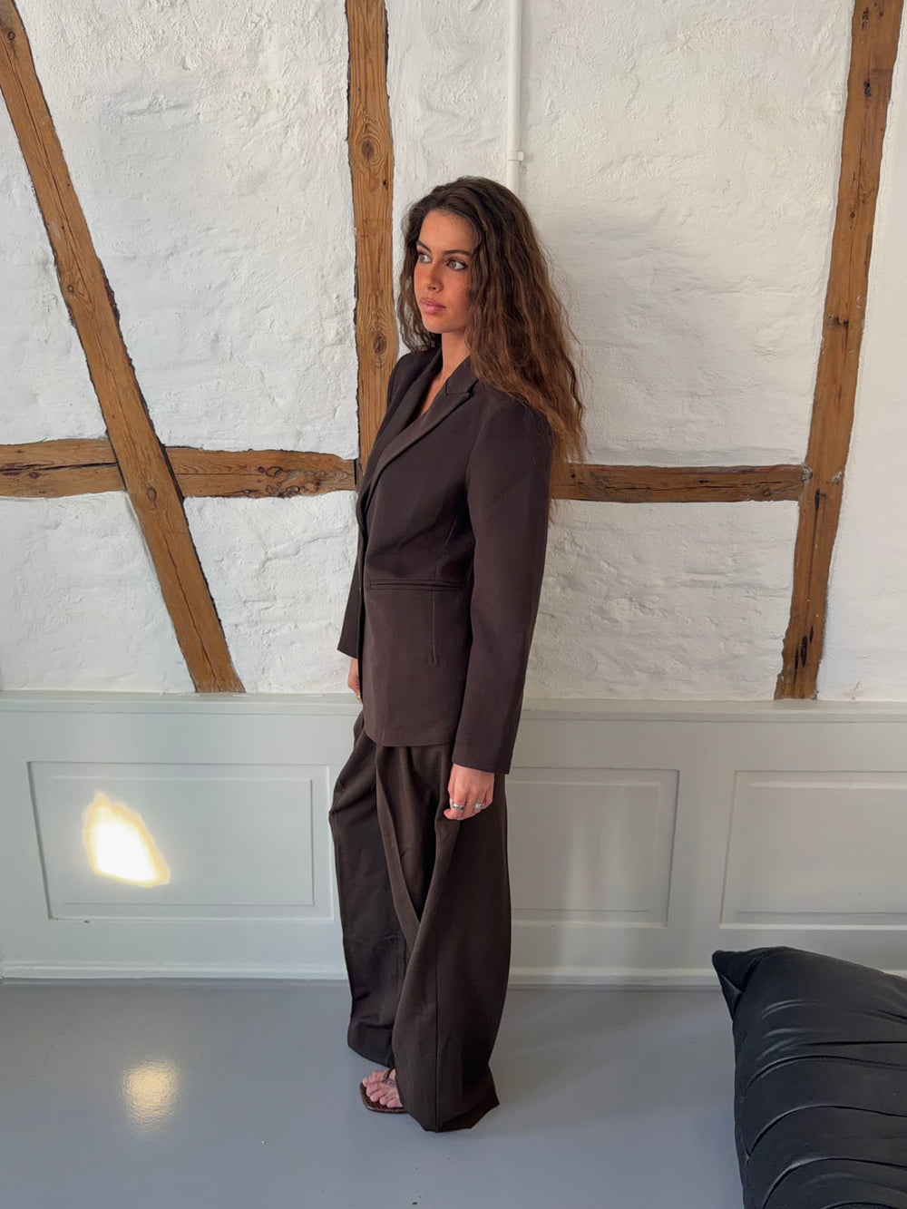 Sonija oversized blazer - Brun