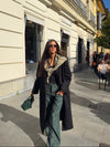 Alva oversized frakke - Sort