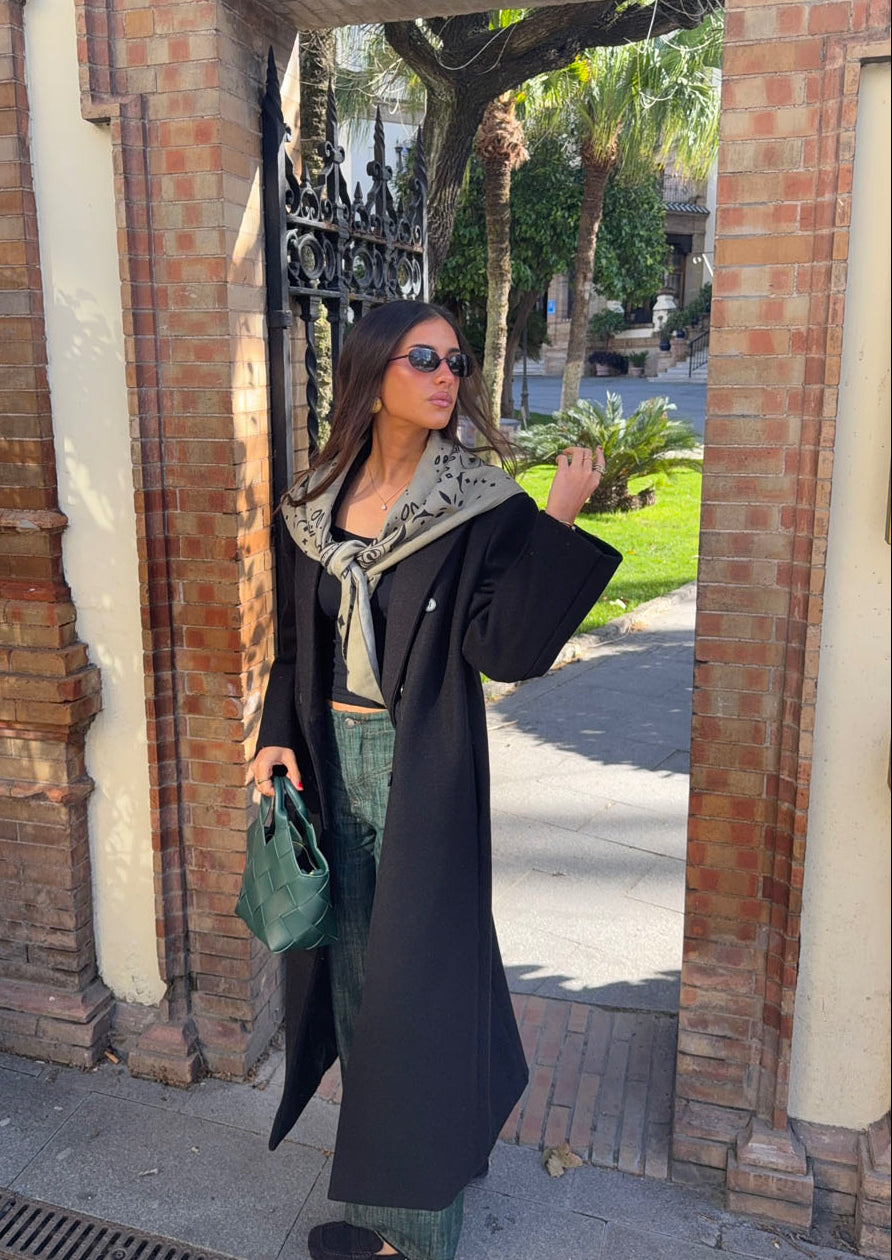 Alva oversized frakke - Sort