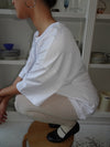Zinnia oversized t-shirt - Hvid