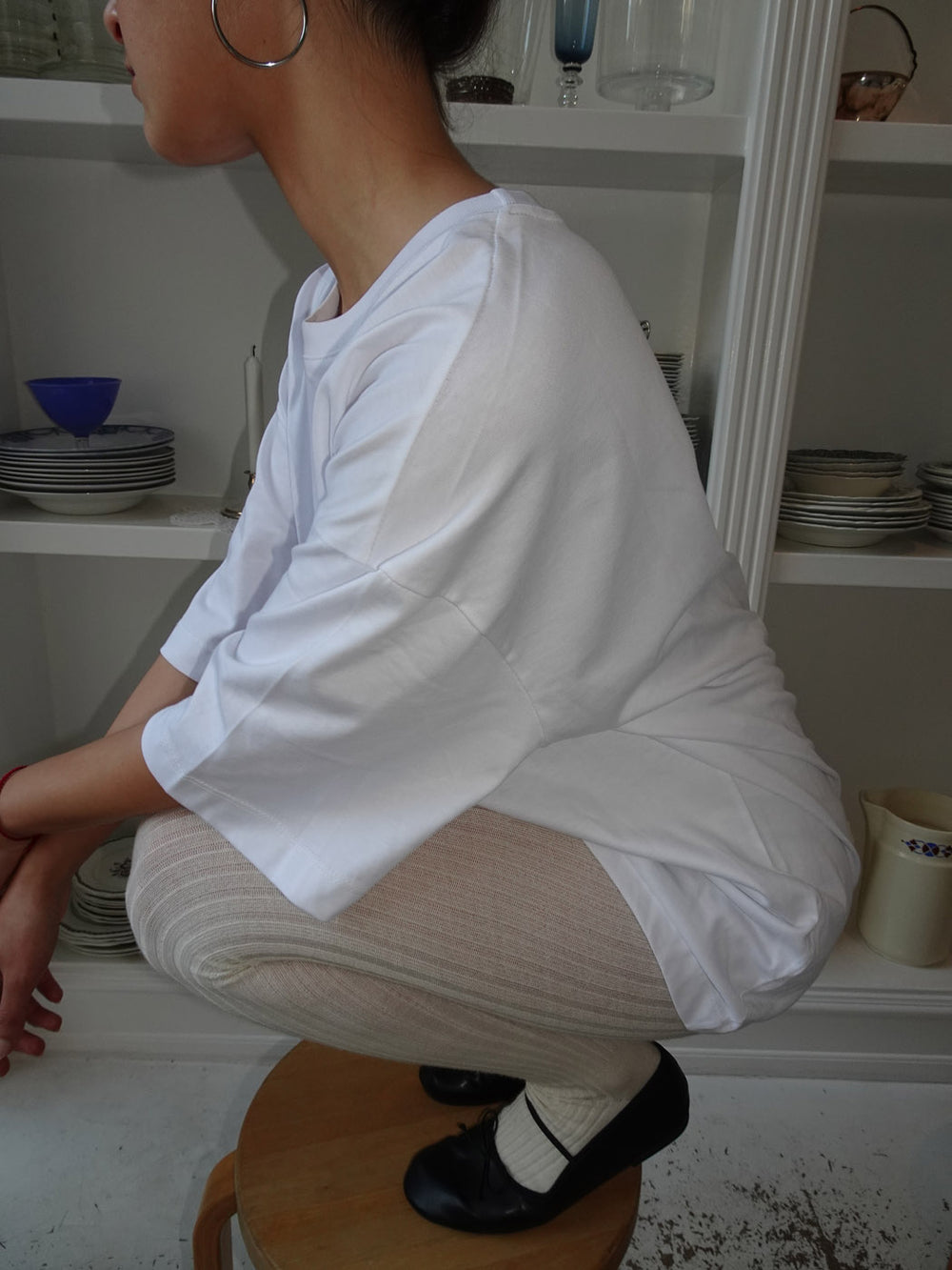 Zinnia oversized t-shirt - Hvid