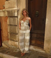 Islabel bukser - Beige/hvid