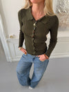 Esmeralda polo cardigan - Kaki