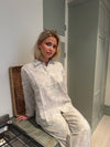 Esme pyjamassæt - Off white/blå