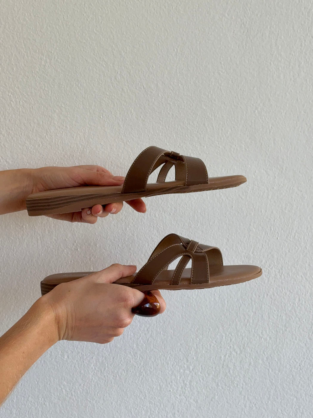 Figma sandaler - Brun/beige