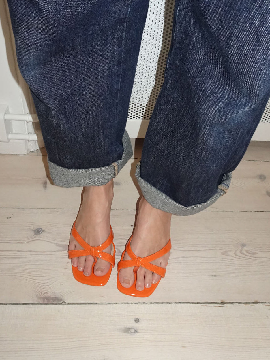 Joule sandaler med hæl - Orange
