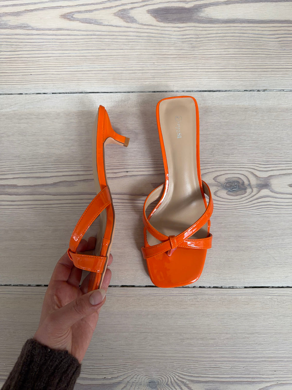 Joule sandaler med hæl - Orange