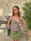 Lula top i glitter - Multifarvet