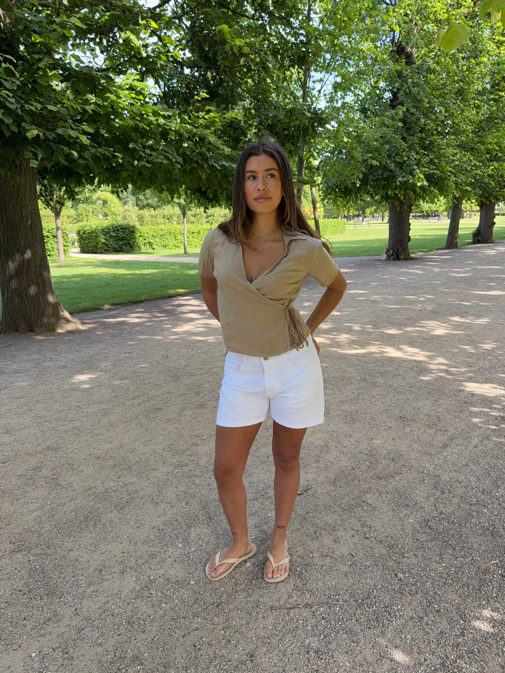 Filine shorts - Hvid denim