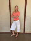 Darly shorts med lommer - Hvid