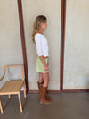 Filippa shorts med spænde - Grøn