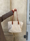 Porto Alegre skuldertaske med blonde - Beige