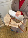 Porto Alegre skuldertaske med blonde - Beige