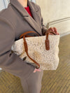 Porto Alegre skuldertaske med blonde - Beige