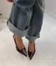Donnatella slingback hæle - Mørkerød