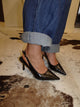 Donnatella slingback hæle - Sort