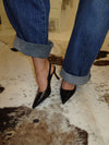 Donnatella slingback hæle - Sort