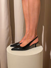 Robin slingback mules - Sort