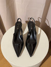 Robin slingback mules - Sort