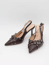 Kandy slingback stiletter - Brun